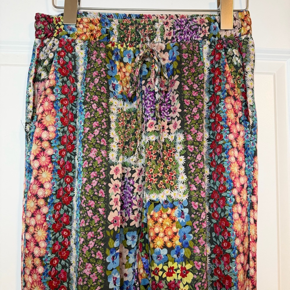 Johnny Was Silk Patchwork Jogger - image 2